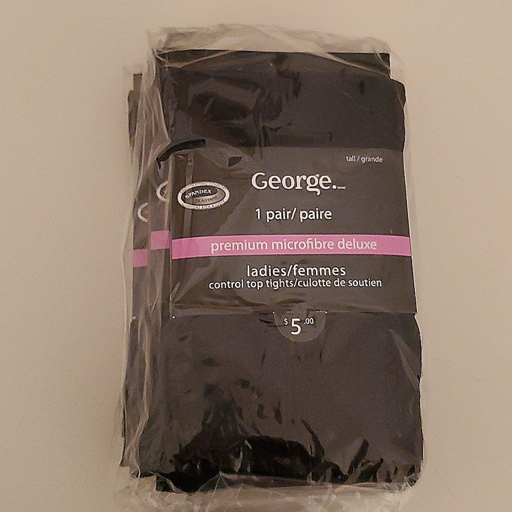 Pack of 3 George Premium Microfibre Deluxe Ladies Control Top Tights